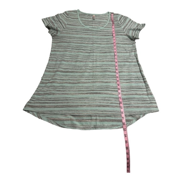 LuLaRoe Classic Tee | Scoop Hem | Grey & Mint Green - Size XL - Picture 8 of 8